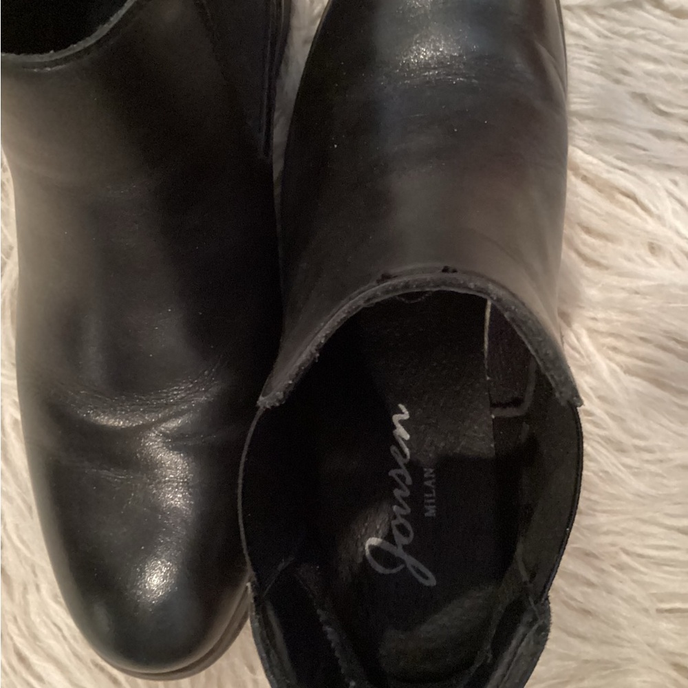 Jousen Milan Mens ankle Boots ,all Leather size mens 8 black Chelsea - Picture 9 of 9